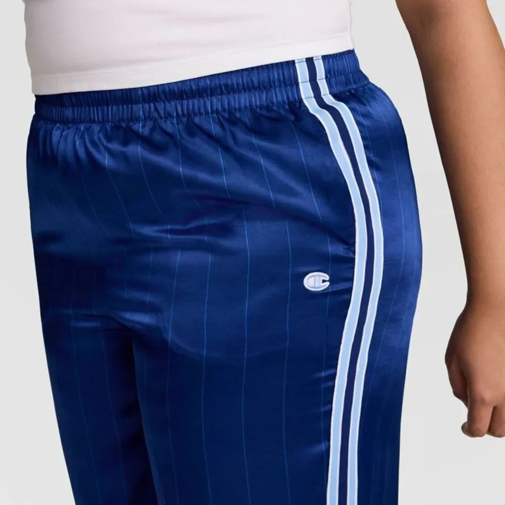 Champion Women's Game Set Match Pants - Blue Depths Pinstripe 4X